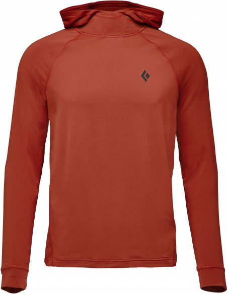 Black Diamond - L/S Alpenglow Hoody - Longsleeve Gr M rot