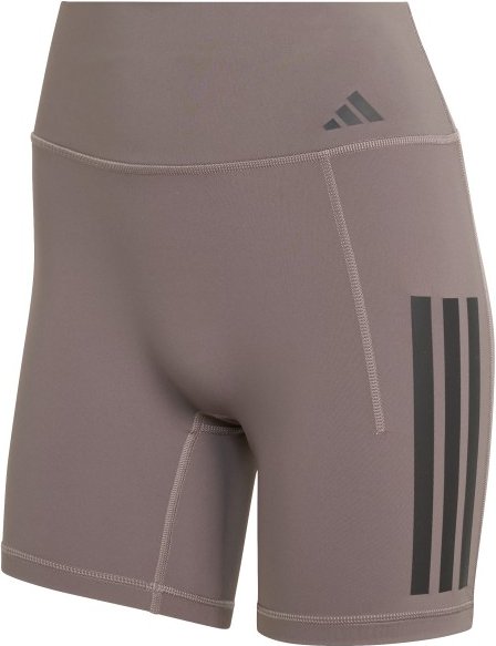 adidas - Women's Optime 3-Stripes Short Leggings - Leggings Gr XXL - Length: 5'' braun
