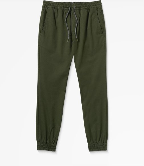 Thumbnail - Volcom - Frickin Slim Jogger - Freizeithose Gr XL weiß/oliv