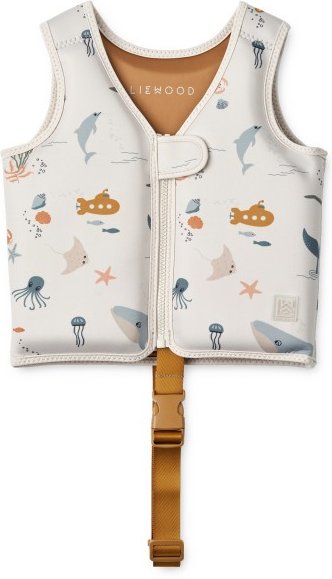 LIEWOOD - Kid's Dove Swim Vest - Schwimmweste Gr 15-19 kg sea creature /gelb