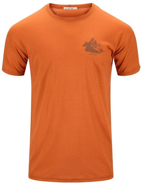 Aclima - LightWool 140 Classic Tee Mountain - Merinoshirt Gr M orange
