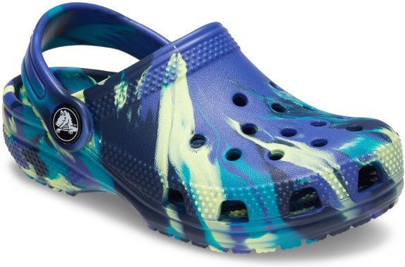 Crocs - Kid's Classic Marbled Clog - Sandalen Gr 32-33 blau