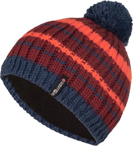 Trollkids - Kid's Hafjell Bobble Cap - Mütze Gr 48-52 cm - 2-5 Years rot