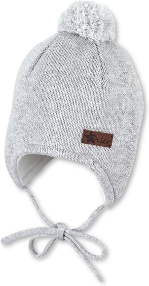 Sterntaler - Kid's OCS Strickmütze Pompon - Mütze Gr 51 cm grau