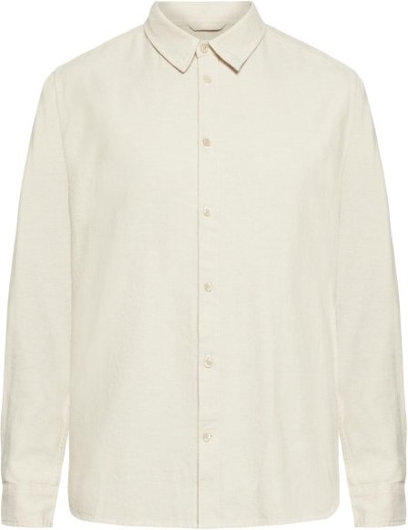 Thumbnail - KnowledgeCotton Apparel - Regular Fit Heavy Twill Flannel - Hemd Gr M beige/weiß