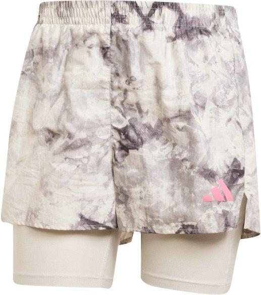 adidas - Women's Own The Run Spray Dye 2in1 Short - Laufshorts Gr S grau