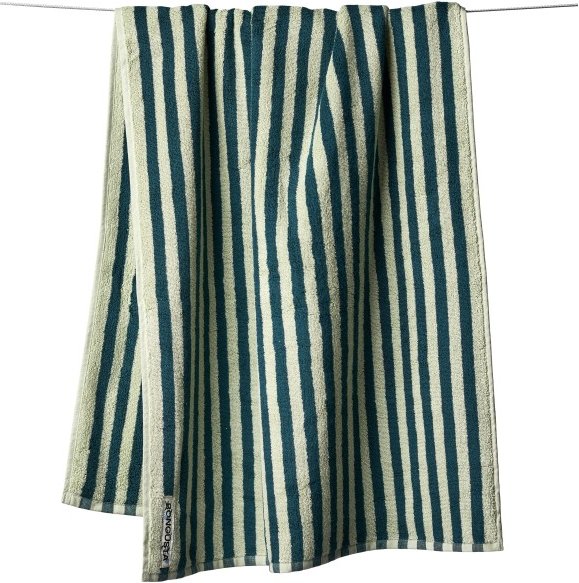 Bongusta - Naram Bath Towels - Badehandtuch Gr 70 x 140 cm sea foam / deep teal