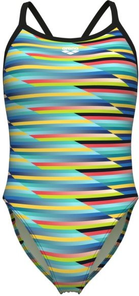 Arena - Women's Racing Stripe Swimsuit X-Criss Cross - Badeanzug Gr 32 bunt
