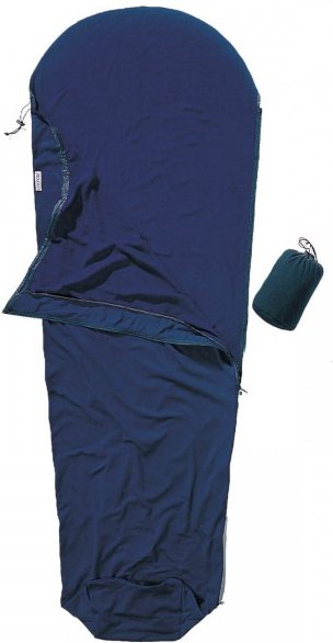 Thumbnail - Cocoon - Micro-Fleece MummyLiner - Reiseschlafsack Gr 220 x 80/60 cm blau