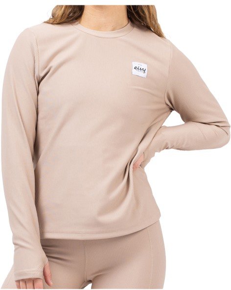 Eivy - Women's Versa Loose Fit Rib Top - Longsleeve Gr S rosa