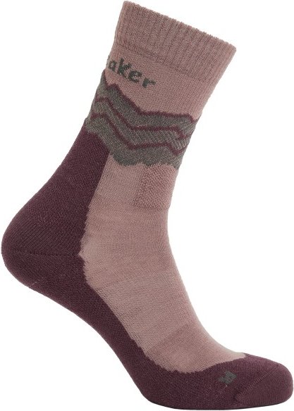 Thumbnail - Icebreaker - Merino Hike+ Medium Crew Across The Peaks - Wandersocken Gr L braun