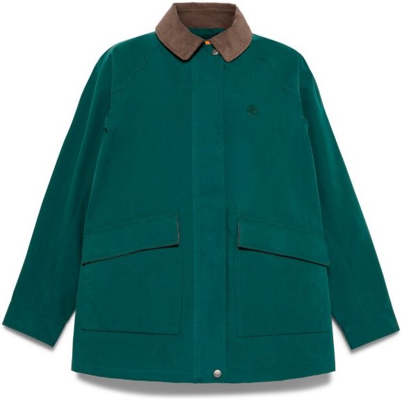 Timberland - Women's Waterproof Cotton Barn Coat - Freizeitjacke Gr XL grün/blau