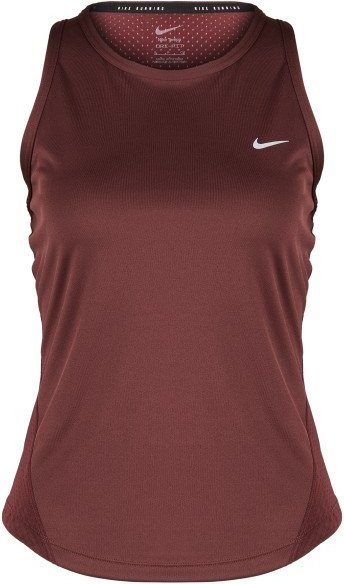 Thumbnail - Nike - Women's Tempo Dri-Fit Running Tank Top - Tank Top Gr L rot/braun
