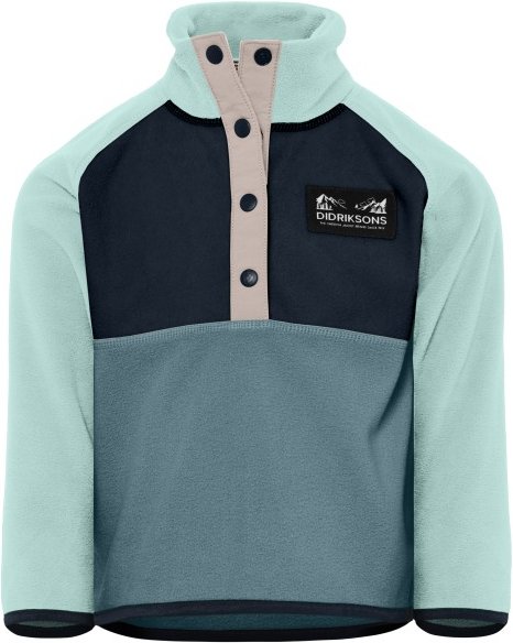 Didriksons - Kid's Monte Half Buttoned 5 - Fleecepullover Gr 90 türkis