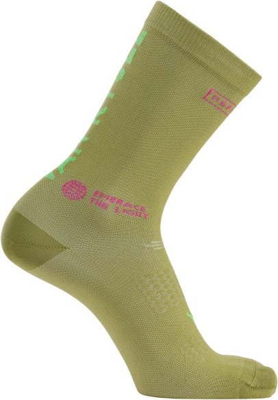 VAN RYSEL - Socks EDR - Radsocken Gr 43-46 graph khaki