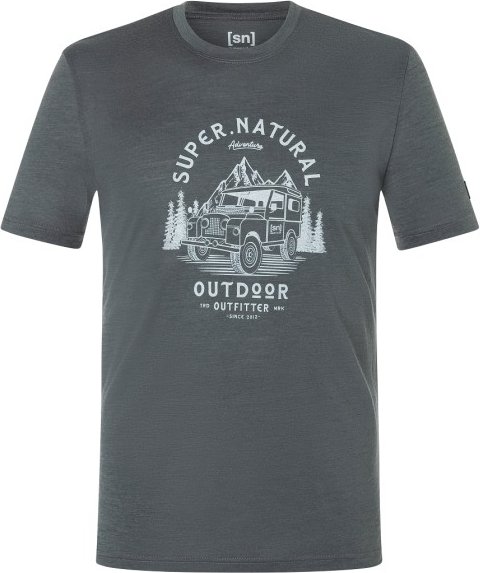 super.natural - Landi Tee - Merinoshirt Gr 54 - XL grau