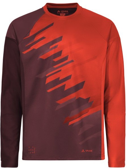 Vaude - Moab L/S T-Shirt VI - Radtrikot Gr L rot