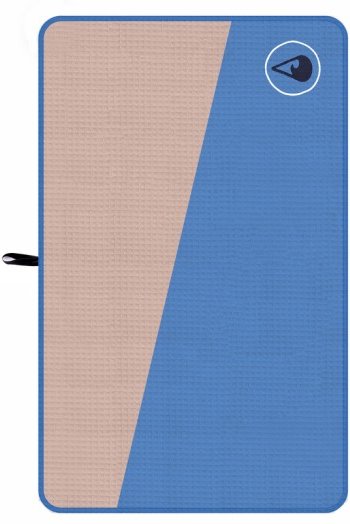 Wave Hawaii - Reisehandtuch Lighd - Badehandtuch Gr 130 x 80 cm blau/ beige