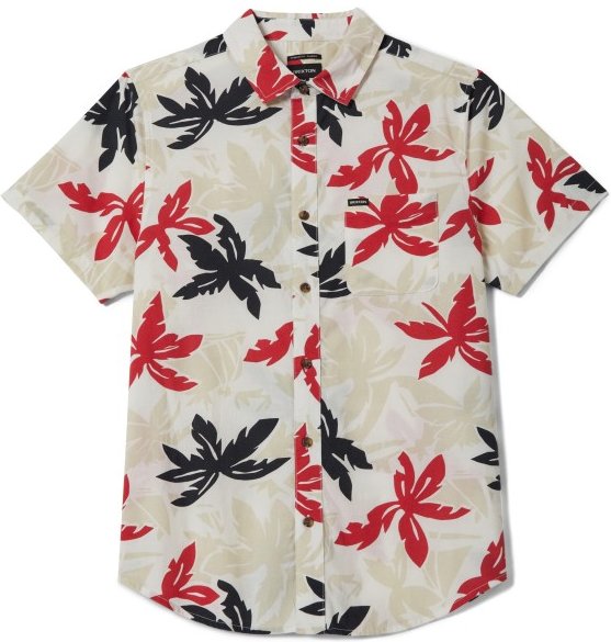 Brixton - Charter Print S/S Woven - Hemd Gr XL grau