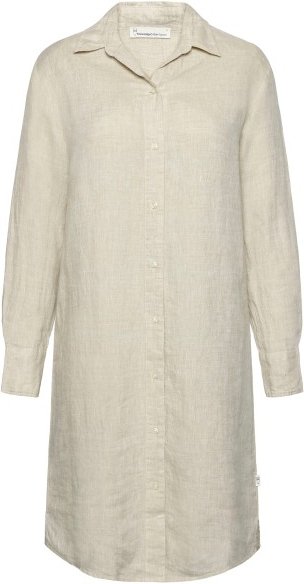 KnowledgeCotton Apparel - Women's Classic Linen Dress - Kleid Gr XL beige