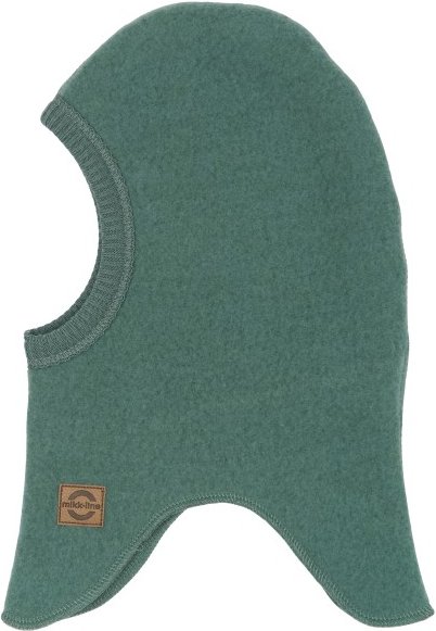Thumbnail - Mikk-Line - Kid's Wool Fullface - Cap Gr 37-40 cm oliv/türkis