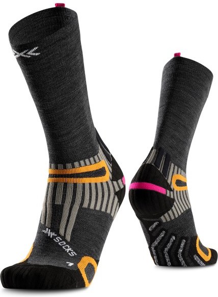 X-Socks - Hike Anatomix Merino Crew - Wandersocken Gr 45-47 schwarz