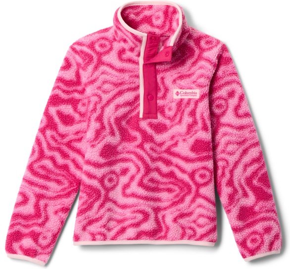 Thumbnail - Columbia - Kid's Helvetia II Printed Half Snap Fleece - Fleecepullover Gr 10-12 Years rosa