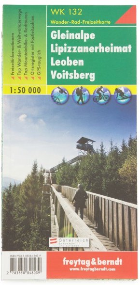 Freytag & Berndt - Gleinalpe - Lipizzanerheimat - Leoben - Voitsberg - Wanderkarte Auflage 2021