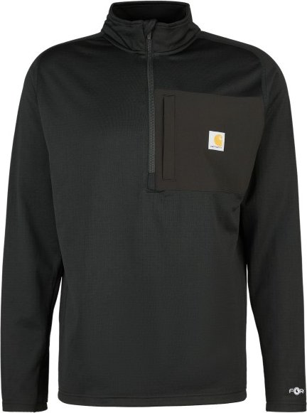 Carhartt - Mock Neck Half-Zip T-Shirt - Longsleeve Gr XXL schwarz