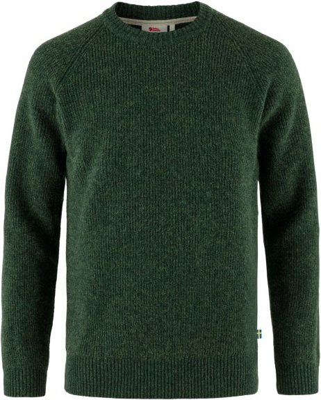 Thumbnail - Fjällräven - Övik Rib Sweater - Wollpullover Gr L grün