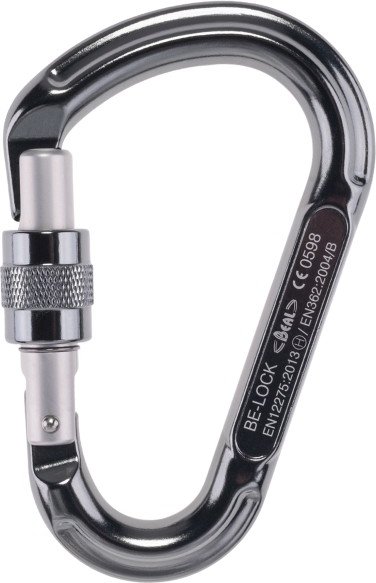 Beal - Be Lock Screw - Schraubkarabiner grau