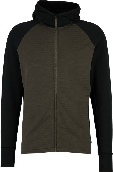 Stoic - MerinoFleece260 FlenSt. Zip Hoody - Merinohoodie Gr 3XL oliv/schwarz