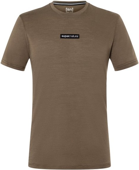 super.natural - New School Tee - Merinoshirt Gr L braun