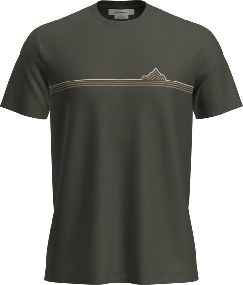 Icebreaker - Merino 150 Tech Lite S/S Tee Range Stripes - Merinoshirt Gr M grau