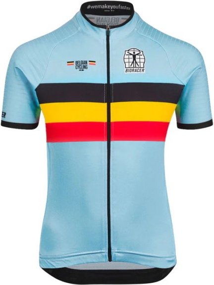 Bioracer - Kid's Belgium Icon Classic Jersey - Radtrikot Gr 128 blau