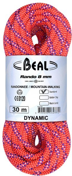 Beal - Rando 8 mm - Zwillingsseil Gr 30 m bunt