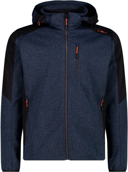 CMP - Jacket Zip Hood Softshell - Softshelljacke Gr 56 blau