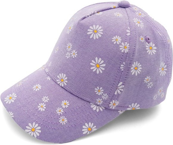 maximo - Kid's Mini Girl-Cap Margerite Klettverschluss - Cap Gr 51-53 cm lila