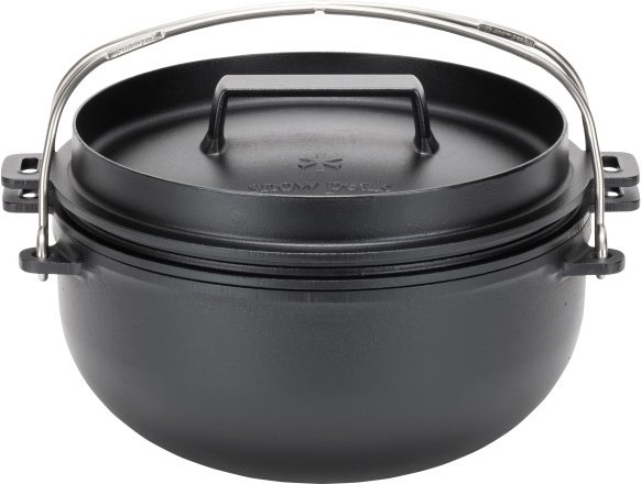 Snow Peak - Cast Iron 26 Dutch Oven - Topf Gr 5,2 l grau