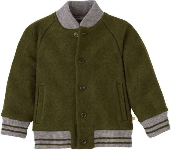 disana - Kid's College-Jacke - Wolljacke Gr 158/164 oliv