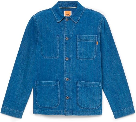 Timberland - Kempshire Herringbone Denim Chore Jacket - Freizeitjacke Gr S blau