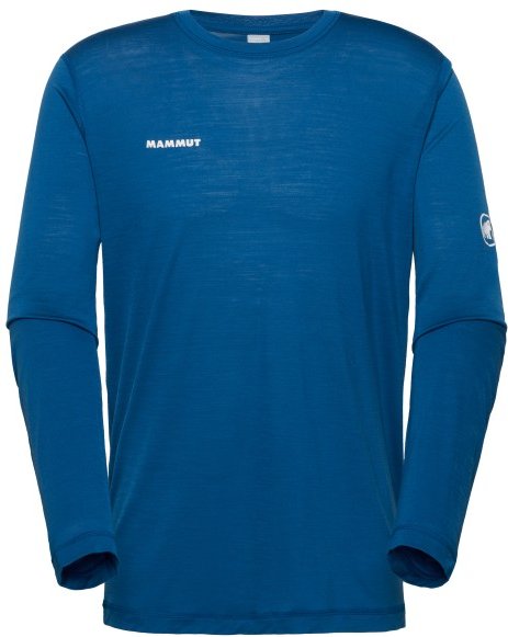 Mammut - Tree Wool Firstlayer Longsleeve - Funktionsshirt Gr S blau