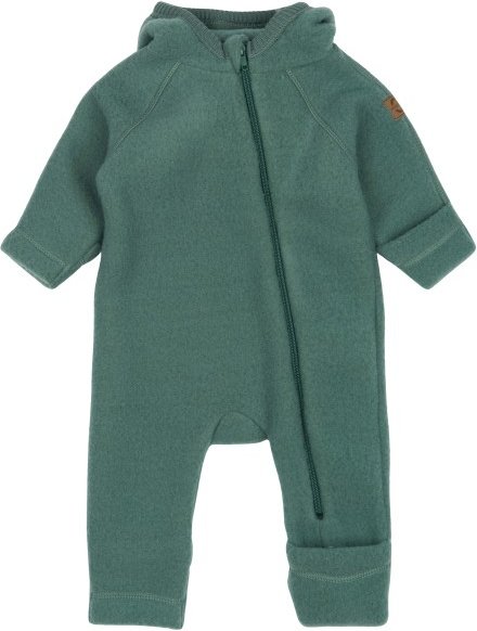 Thumbnail - Mikk-Line - Wool Baby Suit with Ears - Overall Gr 80 oliv