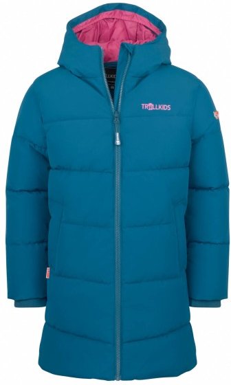 Trollkids - Girl's Aurland Coat XT - Mantel Gr 164 blau