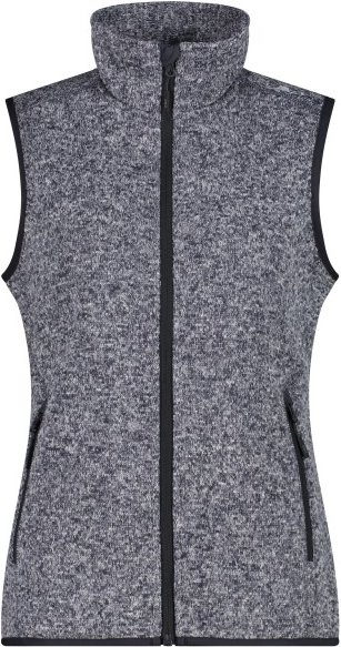 Thumbnail - CMP - Women's Vest Jacquard Knitted - Fleeceweste Gr 38 grau