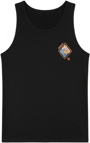 Hurley - Tank Printing Press Disques - Tank Top Gr L schwarz