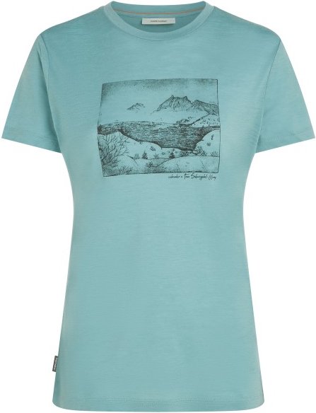 Thumbnail - Icebreaker - Women's Merino 150 Tech Lite S/S Tee Terrain - Merinoshirt Gr L türkis