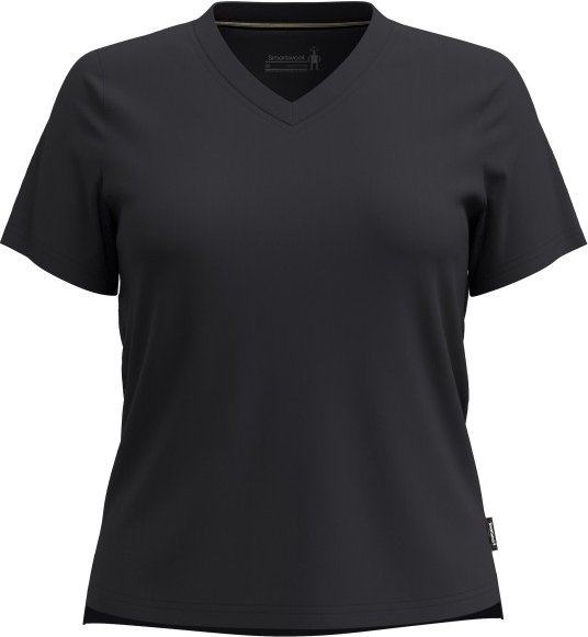 Smartwool - Women's Perfect V-Neck Tee - Merinoshirt Gr S schwarz