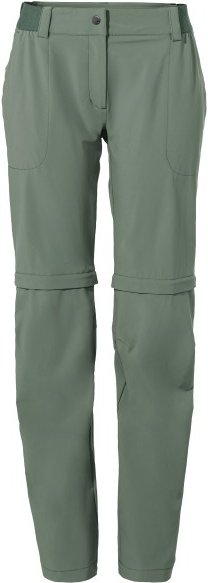 Thumbnail - Vaude - Women's Farley Stretch Zip Off Pants II - Trekkinghose Gr 42 - Short oliv