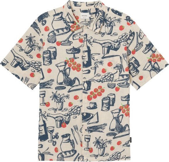 DEDICATED - Shirt Brantevik - Hemd Gr L grau